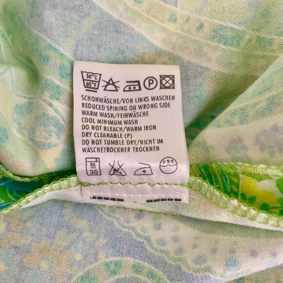 Vintage Escada Cotton Paisley Print Sheath Dress - Picture 8 of 9